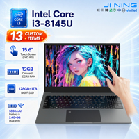 Ordinateur portable tactile FHD 15,6 pouces, processeur i3-8145U 2,1-3,9 GHz, 16 Go/32 Go de RAM DDR3, stockage SSD NGFF, batterie 5000 mAh, clavier rétroéclairé