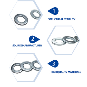 Din125 chia phong cách thép không gỉ phẳng máy giặt kẽm mạ kẽm Kích thước đồng thau M8 M10 M12 M16 M20 tuân thủ DIN tiêu chuẩn - Product Image 4