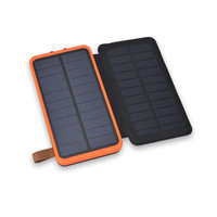 Banque d'alimentation solaire pliable 20000mAh Randonnée en plein air Étanche Banque d'alimentation portable Chargeur solaire