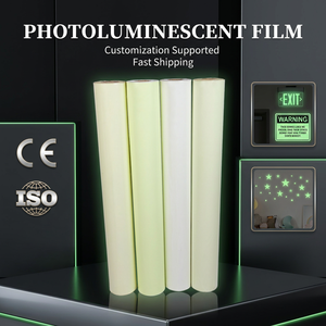 Cinta Autoadhesiva de Emergencia que Brilla en la Oscuridad, Película Luminiscente de PVC PET, Cortable, <span class=keywords><strong>para</strong></span> Señales de Salida - Product Image 1