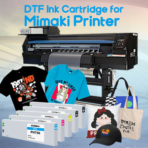 Cartouche d'encre DTF compatible pour imprimante Mimaki PHT50 600ml CMYK Blanc avec puce à usage unique Plug and Play sans pilote Vente en gros - Product Image 4