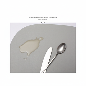 Set de napperon et dessous de plat en cuir écologique durable, 1 pièce, deux couleurs, nouveauté 2022 - Product Image 1