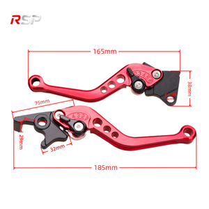 Ensemble de leviers de frein pliables ambidextres multi-positions en alliage d'aluminium CNC RSP pour moto scooter - Product Image 2