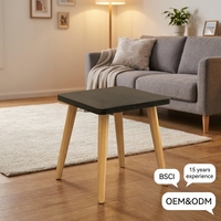 Petite table basse moderne en bois pour salon, 40*40*40cm, meubles de maison avec rangement, multifonctionnelle