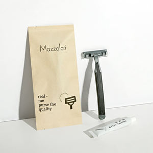 Высококачественная одноразовая бритва для 5-звездочных отелей с кремом для бритья и смазывающими полосками для путешествий - Product Image 3