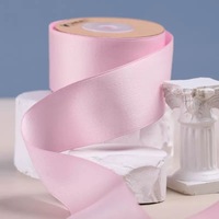 Pita PC 1 inci gulungan pita katun poliester untuk pembungkus Hadiah pita rambut DIY logo cetak kustom 50yard/gulungan