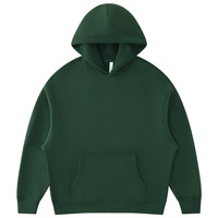 Sudadera con Capucha de Invierno para Hombre de Primera Calidad, 100% Algodón, Estilo Casual, con Capucha Transpirable, Teñido Liso, Ecológico, de Secado Rápido