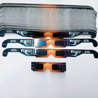Lunettes d'éclipse solaire de sécurité certifiées CE AAS, écologiques, tactiques, en papier, pour l'extérieur, livraison rapide