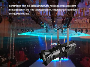 Projecteur LED Leko à profil pré-focus 200W, ventilateur silencieux, pour théâtre, studio et diffusion télévisuelle - Product Image 4