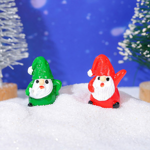 Gnomos Navideños de Resina, Figuras en Miniatura de Santa Claus, Adornos para Interiores, Acabado Brillante, Estilos A, B, C, D - Product Image 2