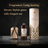 Diffuseur de parfum de luxe en gros 500 ml pour hôtel et maison, huile essentielle d'aromathérapie longue durée, sans alcool, fait main, sans plomb, cadeau