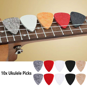 10pcs Palhetas Práticas para Guitarra com Textura de Feltro, Palhetas Macias para Ukulele e Guitarra - Product Image 1