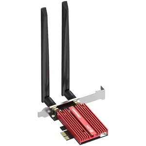 Comfast 8774Mbps 802.11be WiFi7 BT5.4 BE200三频PCI Express网卡WiFi适配器CF-BE200专业版