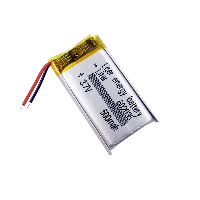 602035 3.7V Mini Capacity 500mah Li-po Battery Rechargeable Lithium-ion Battery Factory