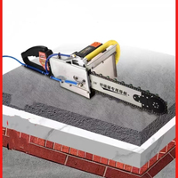 Machine de découpe de mur en béton armé de brique rouge portable électrique haute puissance Machine de découpe de porte Scie sans poussière