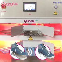 Équipement de fabrication QUANYI : Moteur à engrenages automatique pour chaussures, cimentage, séchage et activation des semelles extérieures, haute capacité 380V/220V