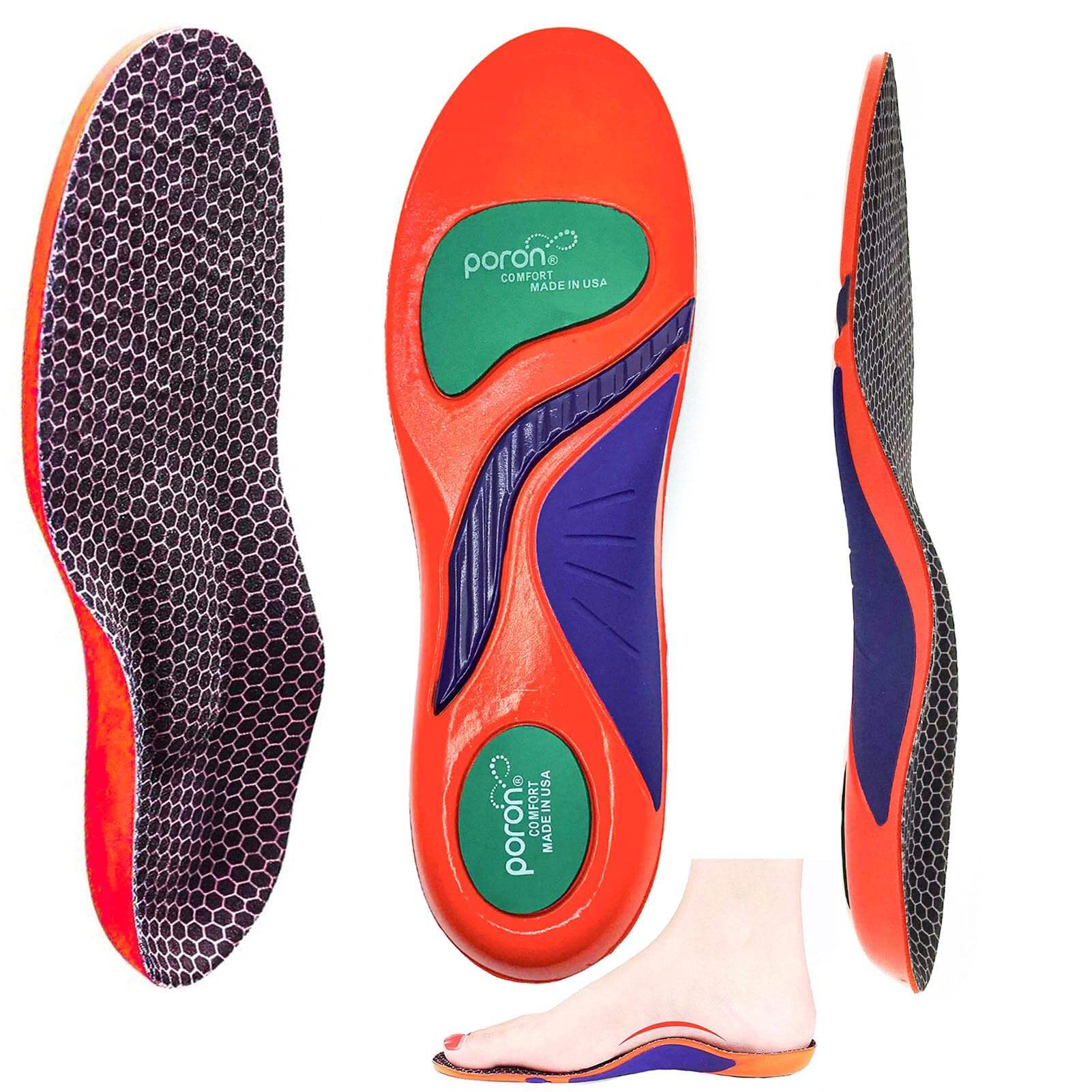 Black top orange bottom