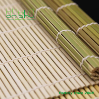 Tapis à sushi en bambou en gros, tapis à sushi écologique pour rouleaux de maki, fournitures de restauration