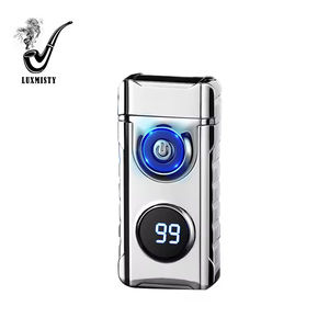 ولاعة إلكترونية قابلة لإعادة الشحن بمنفذ Type-C للشحن السريع، ولاعة USB بقوس مزدوج للسجائر الإلكترونية، ولاعة مقاومة للرياح مع إضاءة - Product Image 5