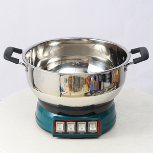 Stainless Steel Electric Steamer 28-34cm Single Layer 6L Capacity Boiling Stir-Frying Steaming Multi-Function Cooking Pot - Product Image 1