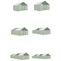 Poulailler en métal cage à volaille sans rendez-vous poulailler maison de lapins cage d'habitat cage en forme de flèche avec couverture UV étanche