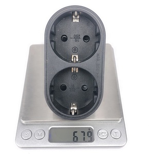 Europäischer zu Schuko France Stecker adapter 2 in 1 16A Typ E zu Typ F Konverter Multifunktions-Funk verlängerung stecker - Product Image 6