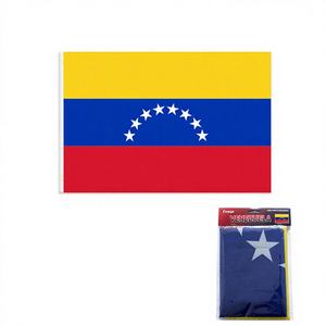 Drapeau du Venezuela E-B 3x5FT en polyester sérigraphié, personnalisable, drapeau de voiture rectangulaire, bannière suspendue, 144 pièces/boîte - Product Image 1