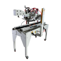Machine de scellage de cartons à rabats supérieurs Poshysmart à faible coût, équipement d'emballage pneumatique automatique pour le pliage et le collage des couvercles haut-bas