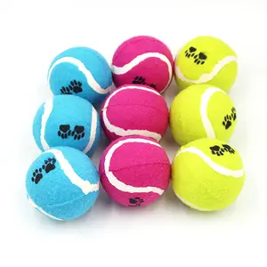 Kunden spezifische Farbe Interactive Chew Toys Werfer Haustier Hund Tennisball
