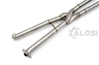 Pour Lexus ISF RCF 5.0L, échappement intermédiaire haute performance en acier inoxydable 304, système d'échappement avec section intermédiaire en Z intégrée