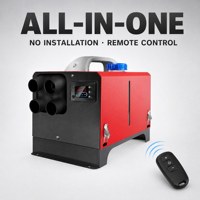 Chauffage d'air diesel FOYIN C33-5KW, chauffage de stationnement tout-en-un portable à 4 sorties pour camion, camping-car, fourgonnette, télécommande LCD, garantie 1 an