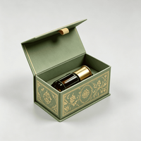 Boîte d'emballage de luxe personnalisée pour flacon de parfum ou d'huile essentielle 10 ml, boîte d'emballage vide économique avec insert