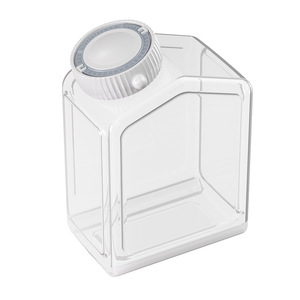 Rice Storage Container Rectangle Plastic Lid 18x12x8cm Small For Grain Flour Noodle Storage - Product Image 1