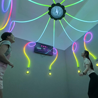 Installations artistiques interactives lumineuses LED pour jeux actifs, jeux multijoueurs et effets de flash, pour parcs à thème