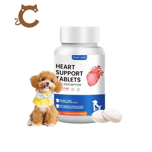Comprimés de soutien cardiaque pour animaux de compagnie de toutes les générations – Complément alimentaire pour la santé cardiaque – Approvisionnement en vrac pour chiens et chats – Nutrition quotidienne - Product Image 1