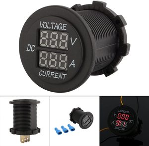 โวลต์มิเตอร์แอมป์มิเตอร์ดิจิตอล <span class=keywords><strong>DC</strong></span> 12-24V 10-20A,มิเตอร์วัดแรงดันกระแสไฟฟ้าหน้าจอ LED สำหรับจักรยานไฟฟ้ามอเตอร์ไซค์ใช้ได้ทุกรุ่น - Product Image 6
