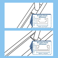 Pince de serrage Imbot en forme de T en acier inoxydable poli, mesures métriques/pouces, pour le travail du bois, pinces fixes, logo personnalisé