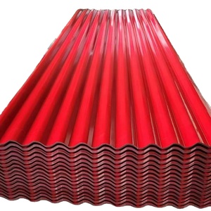 Calamina galvanisée Aluzinc prépeinte rouge 22 mm 3,60 x 0,8 mètres - Product Image 1