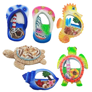 Personnalisé été <span class=keywords><strong>plage</strong></span> recueillir eau Globe résine océan <span class=keywords><strong>tortue</strong></span> dauphin coquille figurine souvenir réfrigérateur aimant boule à neige bouteille <span class=keywords><strong>de</strong></span> sable - Product Image 3