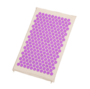 Cama de acupuntura La fibra de <span class=keywords><strong>coco</strong></span> estimula la circulación sanguínea y libera la tensión Lino y algodón Estera de yoga - Product Image 5
