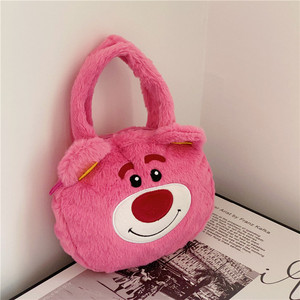 Nuova Borsa a Tracolla per Bambini a Forma di Orsetto <span class=keywords><strong>Fragola</strong></span> Cartoon, Borsa Portatile a Mano e Tracolla per Signore - Product Image 5