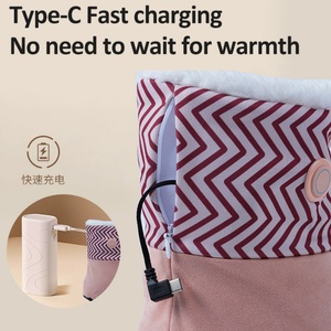 Portable Graphene Electric <b>Heated</b> Foot Warmers Women Snow Boots for Bedroom RV & Outdoor Use Electrically <b>Heated</b> Shoes - Product Image 4