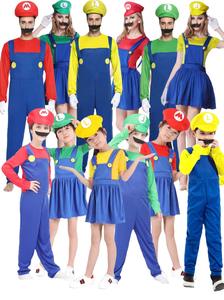 Disfraces divertidos de Halloween de Anime para niños, disfraz de Super Mari <span class=keywords><strong>Luigi</strong></span> <span class=keywords><strong>Brother</strong></span>, Mono de Cosplay elegante para niños, disfraces de teatro con capucha para niños - Product Image 4