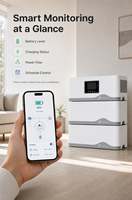 Système solaire de balcon 2,5 kWh 5 kWh 7,5 kWh, système de stockage d'énergie pour balcon avec micro-onduleur, système de batterie solaire tout-en-un pour balcon