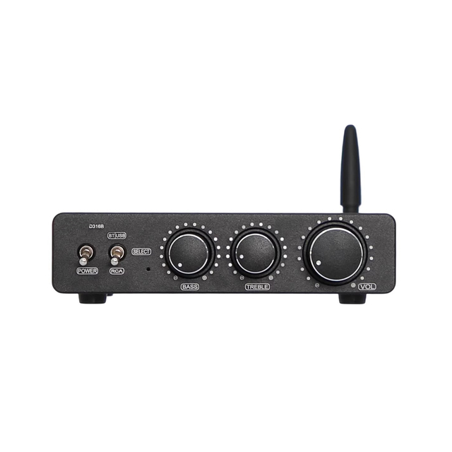 D316B Dual TPA3116 High-power 200W Blue-tooth 5.4 Digital Tone Power Amplifier Stereo Hifi Amplifier