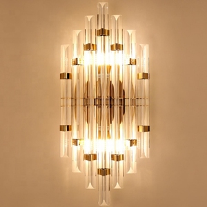 Nueva Llegada Venta Caliente Nórdico Decorativo Contemporáneo Casa Decoración Villa Cristal Moderna Lámpara de Pared - Product Image 5