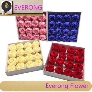 Thời Trang Nhân Tạo Thơm Cảm Ứng Tự Nhiên Bó Hoa Bao Bì Lớn Hoa Mẫu Đơn Xà Phòng Hoa - Product Image 1