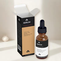 Boîte d'emballage de maquillage avec impression personnalisée boîte d'emballage pliée pour crème nettoyante pour le visage bouteille d'huile essentielle pot cosmétique boîte en papier