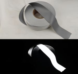 <span class=keywords><strong>His</strong></span> <span class=keywords><strong>Dark</strong></span> 100% Poliéster Materiales de tela reflectante de alta visibilidad Tiras de cinta de seguridad para ropa - Product Image 5