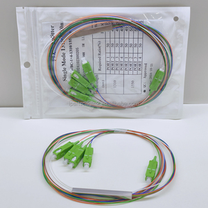 Divisor Óptico PLC Monomodo 1x4 SC/APC de Venta Caliente con Cubierta LSZH de 3.0mm para Red Óptica Pasiva - Product Image 1